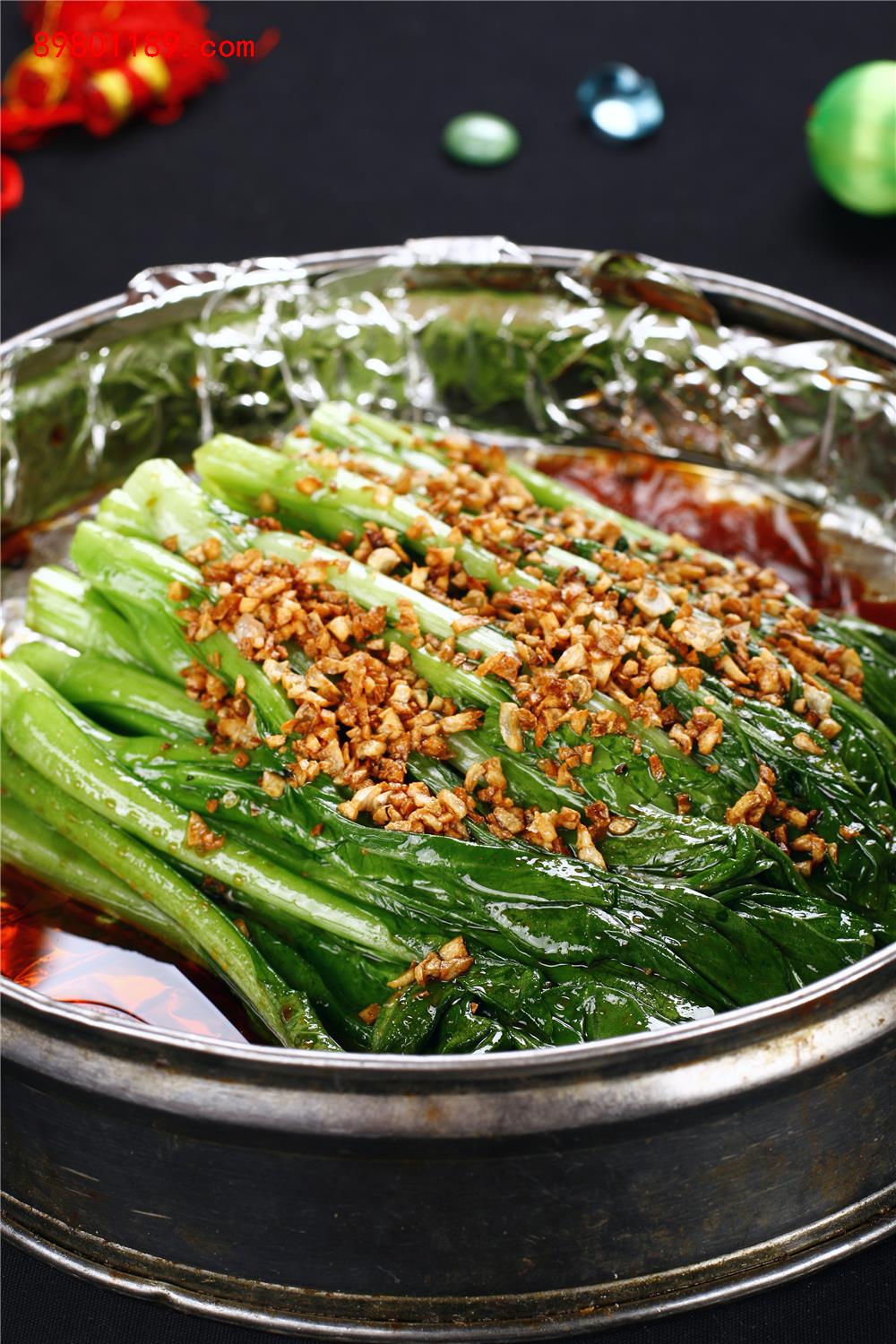 圆笼蒸菜心